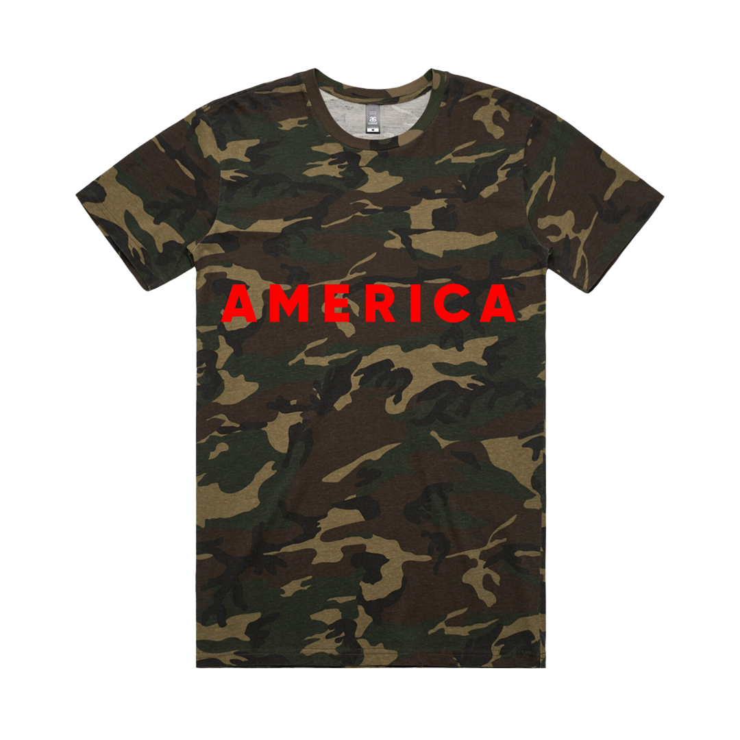 AMERICA | Camo Tee