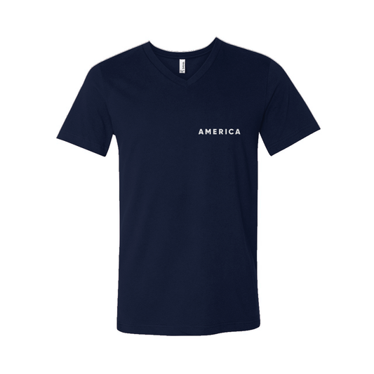 AMERICA | Jersey V-Neck Tee