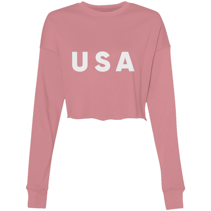 USA | Women's Crop Crew Fleece