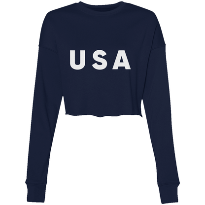 USA | Women's Crop Crew Fleece