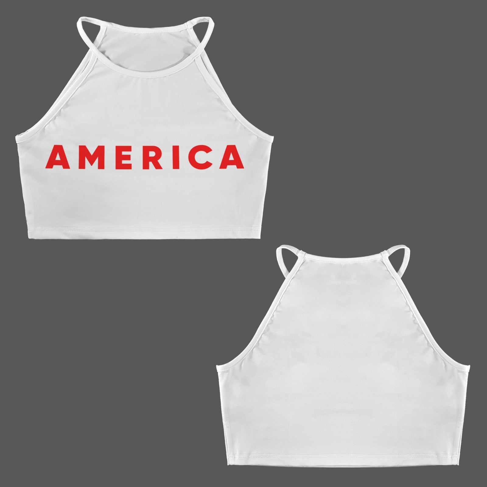 AMERICA | White Women's Casual Tank Top